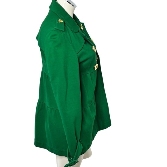 INC International Concept Gold Button Green Peacoat Blazer Women's Size S - Picture 7 of 16